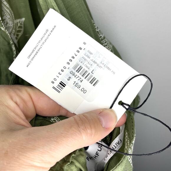 NWT New Faithfull The Brand Lima Halter Neck Wide Leg Jumpsuit Size 8 - Picture 5 of 7